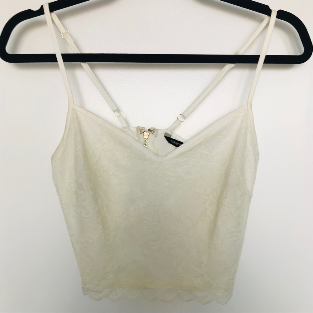 Marciano Crop lace Top